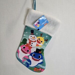 Nickelodeon Pinkfong Baby Shark Christmas Stocking Cartoon New